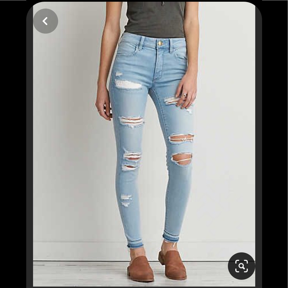 AEO Sateen X High Rise Jegging size 2